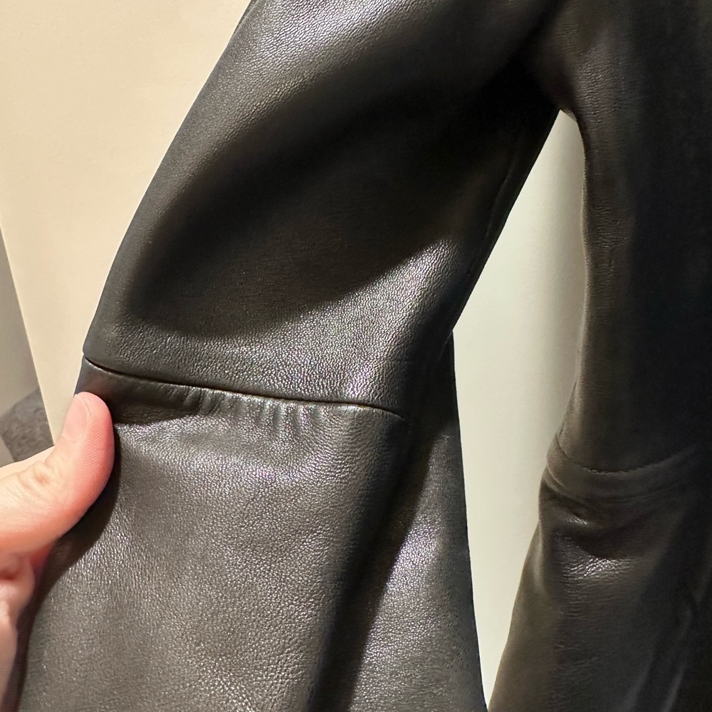 AVANTI Black Leather Women's Jacket - Picture 13 of 15